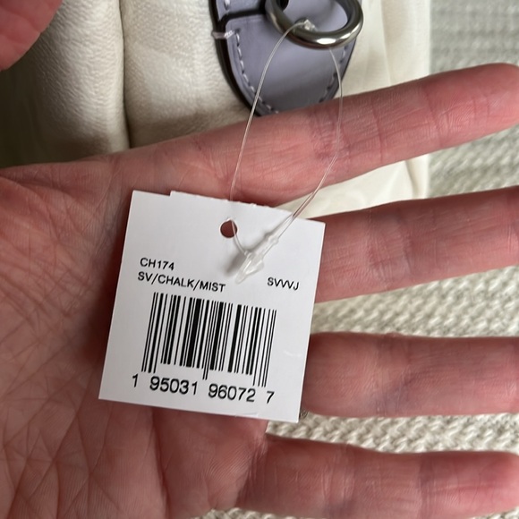 Coach Mini Darcie in Chalk/Mist NWT. - Picture 6 of 13